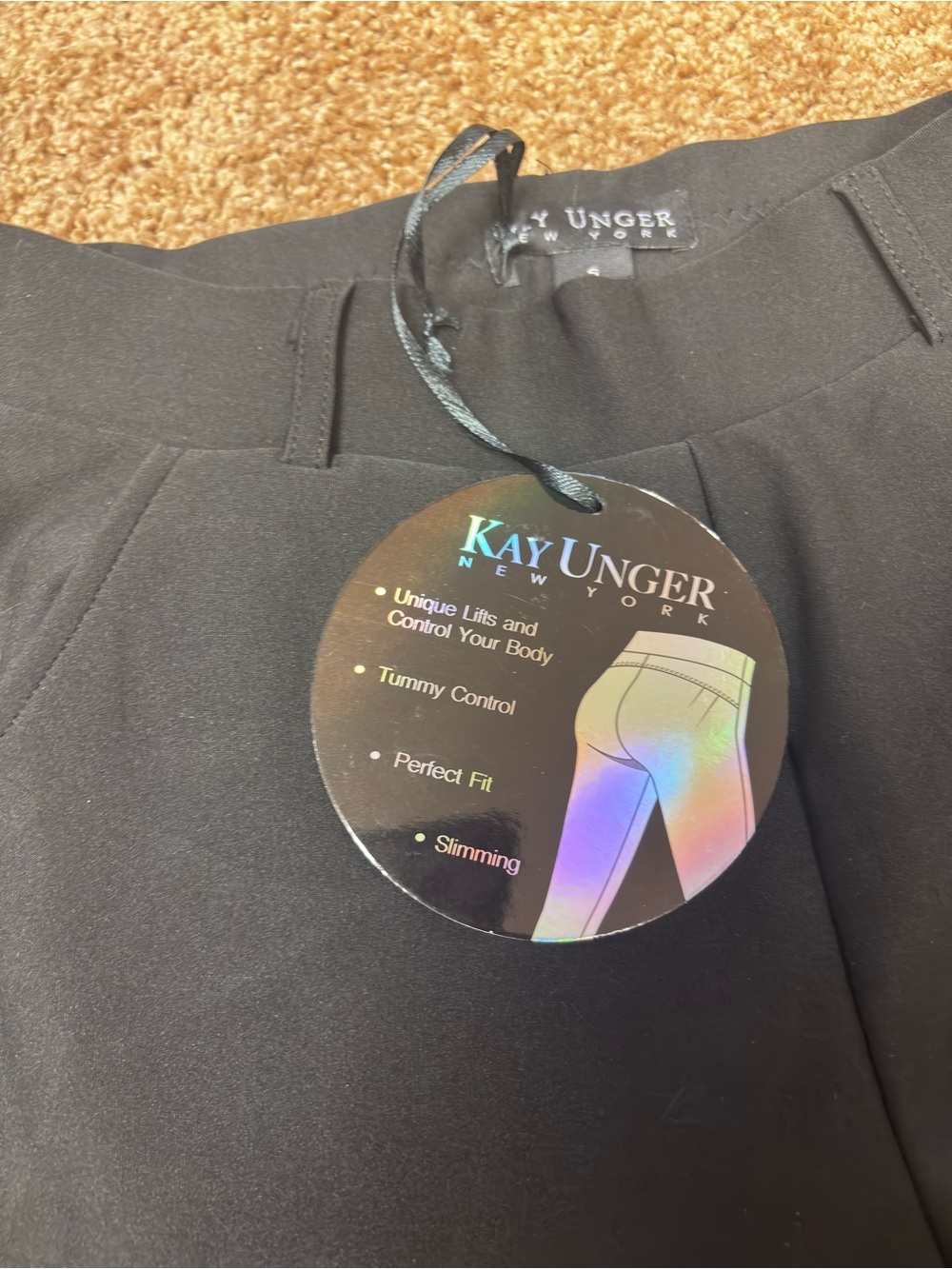 Kay Unger Black Slimming Pull-On Dress Pants - Picture 4 of 7